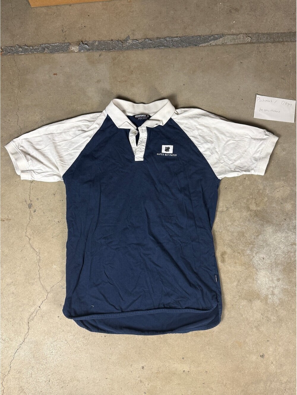 UNDEFEATED Hated But Rated Polo Shirt Men’s Medium